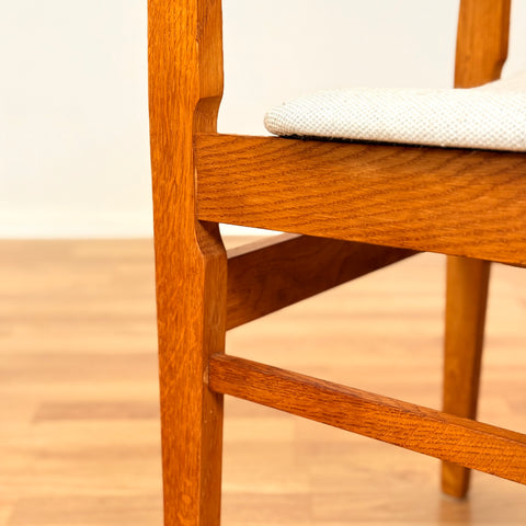 Danish dining chairs in oak
