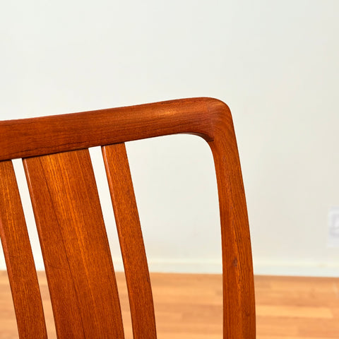 Swedish dining chairs in teak by AB Linde Nilsson, Lammhult
