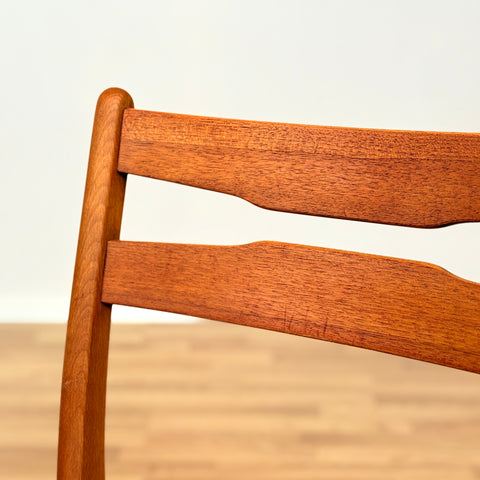 Danish set of 6 dining chairs in teak & beech by Findahl