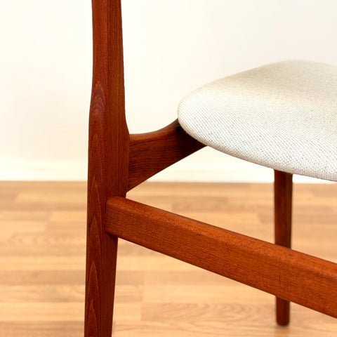 Danish set of 6 dining chairs by B. Rasmussen for Thorso Mobelfabrik