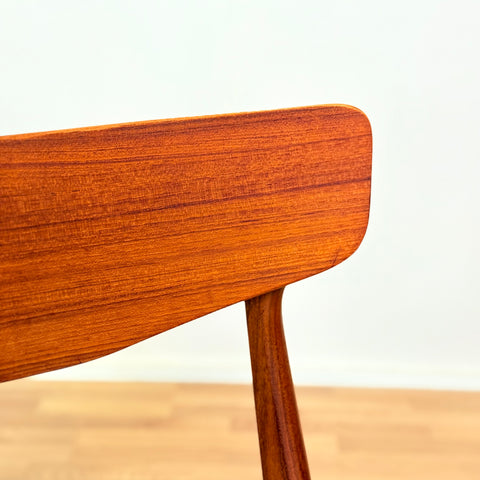 Danish set of 6 dining chairs in teak by Schiønning & Elgaard
