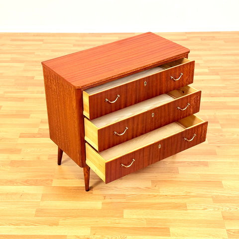 Swedish chest of drawers in mahogany by IKEA, "Alice"