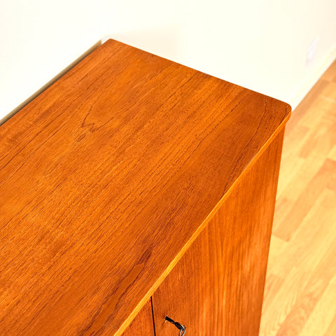 Swedish storage cabinet in teak and oak
