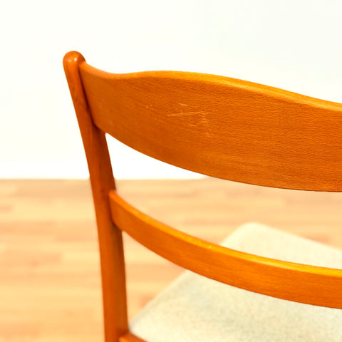 Swedish set of 4 dining chairs in beech