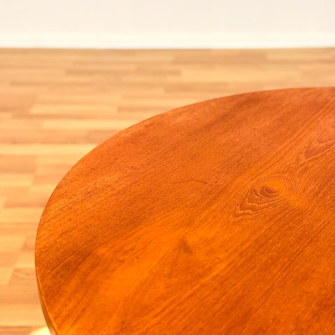 Danish round coffee table in teak
