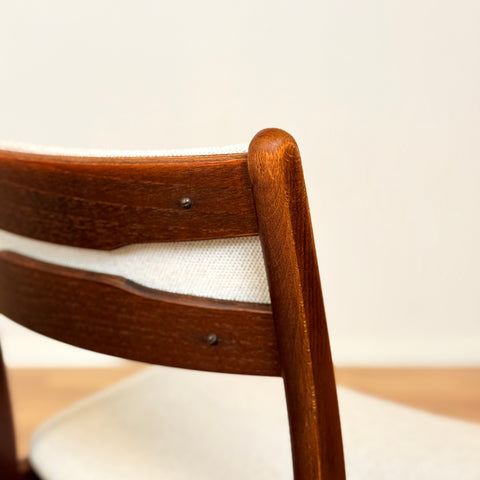 Danish set of 8 dining chairs in oak & beech by Findahl