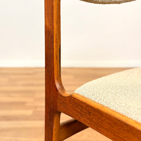 Dining chairs in teak by Erik Buch