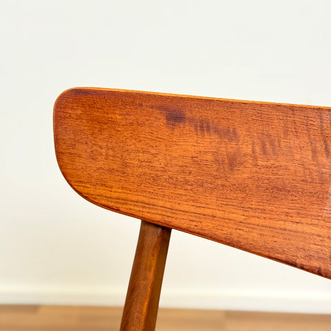 Danish set of 6 dining chairs in teak & beech by Findahl