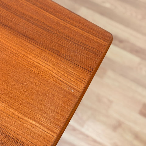 Danish rectangular dining table in teak wood