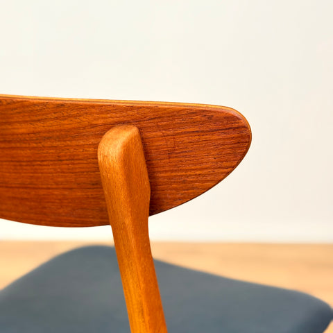 Danish dining chairs in teak & beech by Farstrup, model "210"