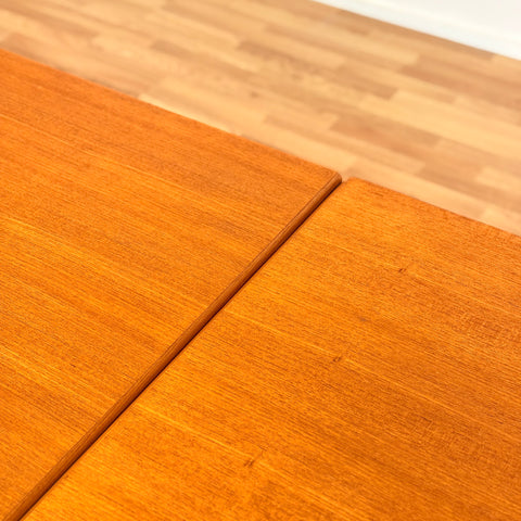 Danish rectangular dining table in teak & oak by Borge Mogensen