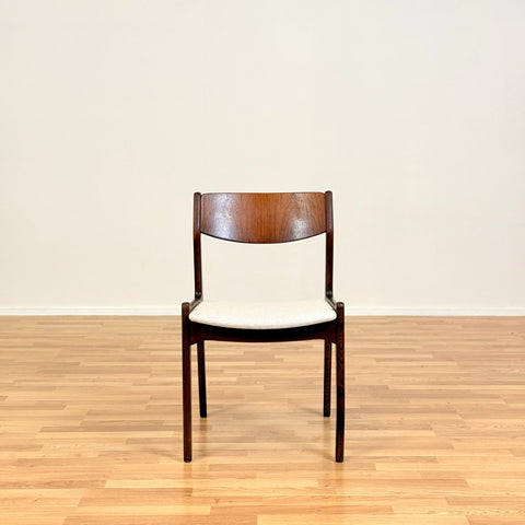 Danish dining chairs in teak by Sorø Stolefabrik