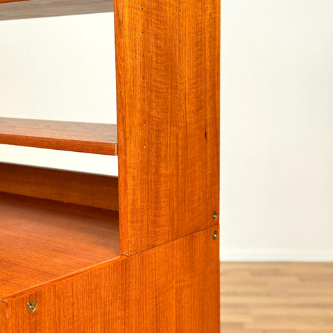 Swedish bookshelf in teak by Bertil Fridhagen for Bodafors
