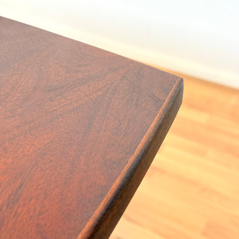 Danish square dining table in mahogany by Farstrup