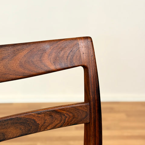 Swedish dining chairs in Santos rosewood by Troeds