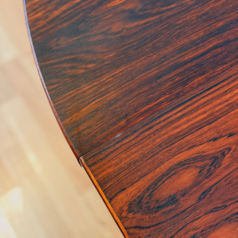 Danish round dining table by Kai Kristiansen for Feldballes Furniture Factory