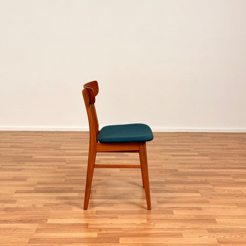 Danish set of 4 dining chairs in teak & beech by Findahl