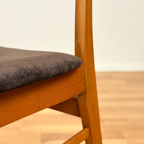 Danish dining chairs in teak & beech by Findahl Mobelfabrik