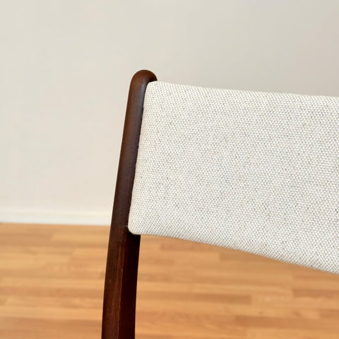 Danish dining chairs in beech & oak by Findahl