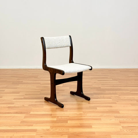 Danish set of 4 dining chairs in stained teak