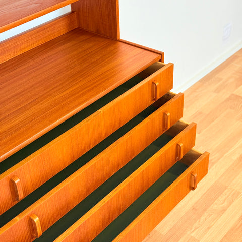 Swedish bookshelf in teak by Bertil Fridhagen for Bodafors