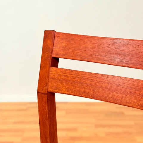 Danish set of 8 dining chairs in teak by N.O. Møller, model 404