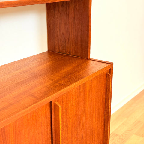 Swedish bookshelf in teak & beech