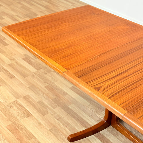Danish rectangular dining table in teak