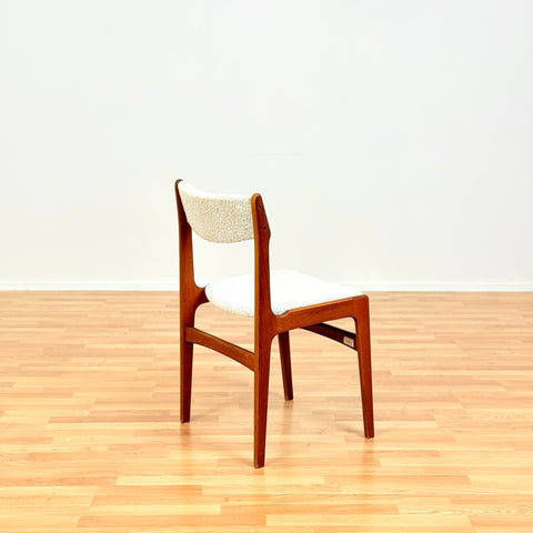 Danish set of 4 dining chairs in teak by Eric Buch