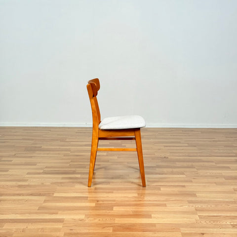 Danish set of 6 dining chairs in oak & beech by Findahl