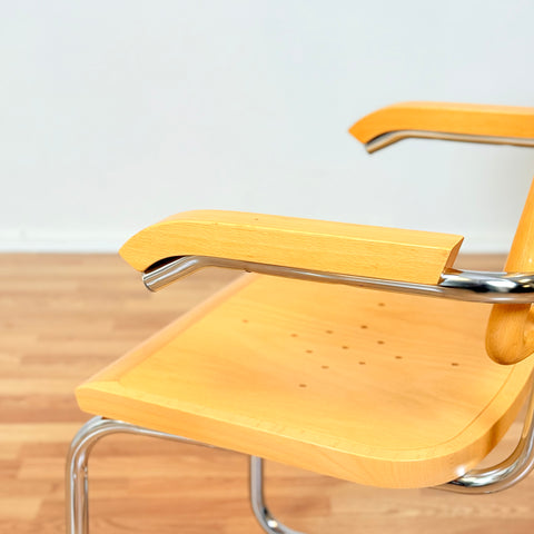 Italian set of 6 dining chairs by Marcel Breuer, model 'Cesca B32'