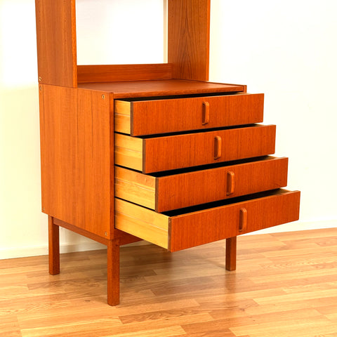 Bookshelf in teak by B. Fridhagen for Bodafors, 1960s-70s, Sweden