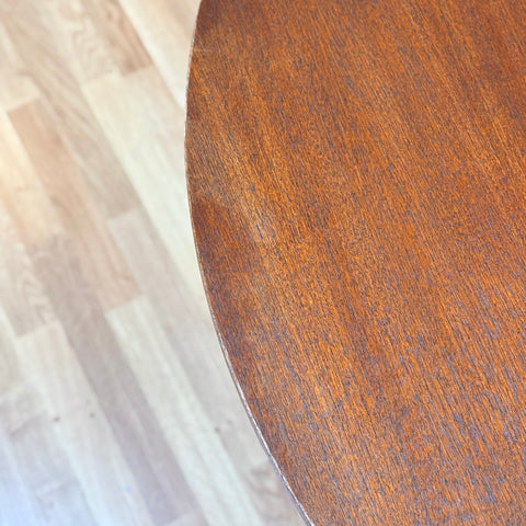 Danish round dining table in teak