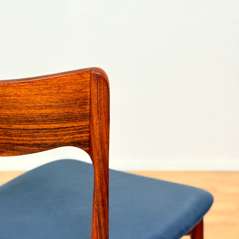 Danish set of dining chairs in Santos rosewood by Harry Østergaard for Randers Møbelfabrik