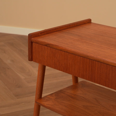 Swedish bedside table in teak by Carlström & Co Möbelfabrik
