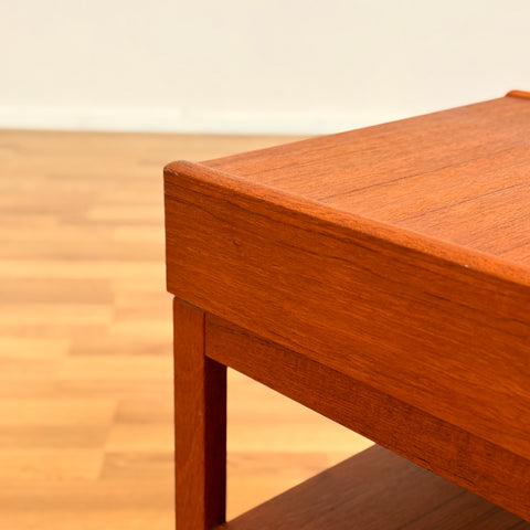 Swedish set of 2 bedside tables in teak
