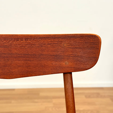 Danish set of 4 dining chairs in teak & beech by Findahl