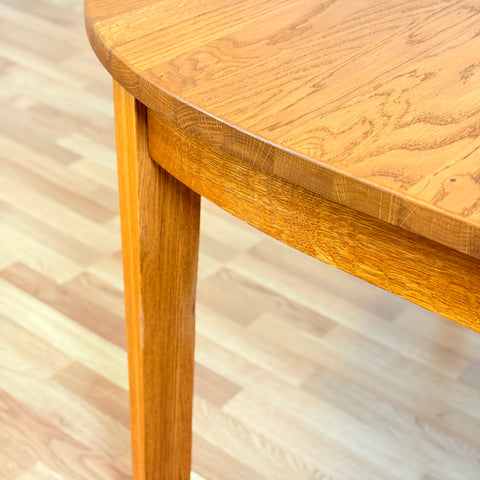 Swedish oval dining table in oak by Hans K, model “Inzel”
