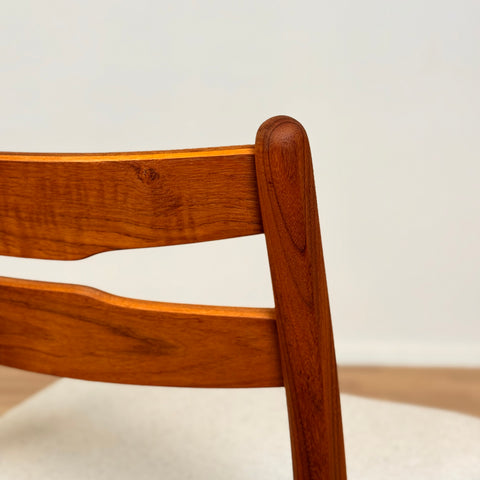 Danish set of 6 dining chairs in teak & walnut by Findahl