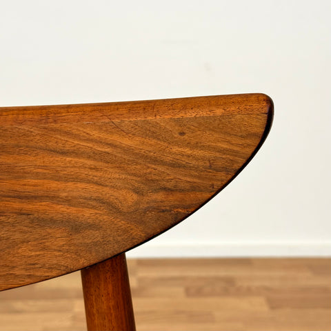Set of 6 dining chairs in walnut by Harry Østergaard, 1950s-60s, Denmark