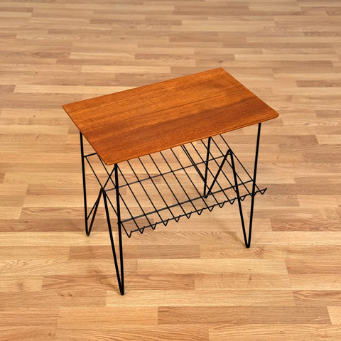 Swedish side table in teak