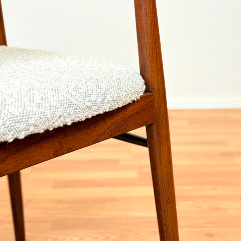 Danish set of 2 dining armchairs in walnut