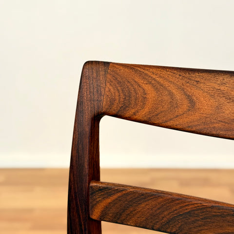 Swedish dining chairs in Santos rosewood by Troeds