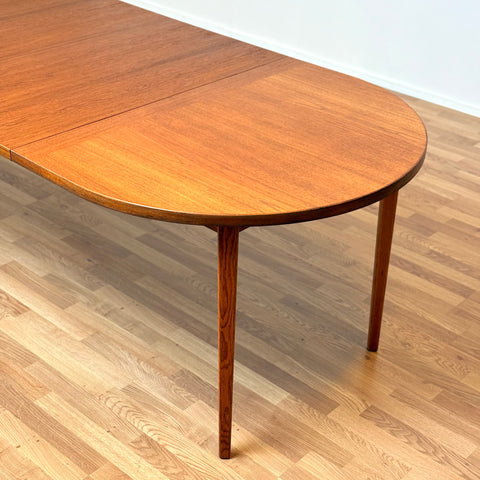 Swedish oval dining table in teak