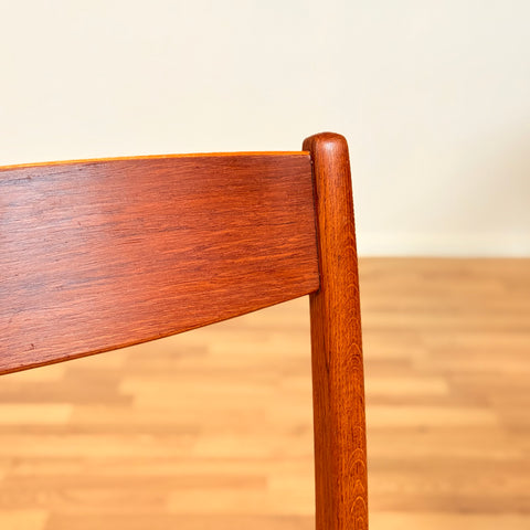 Swedish single dining chairs in teak & oak by DUX