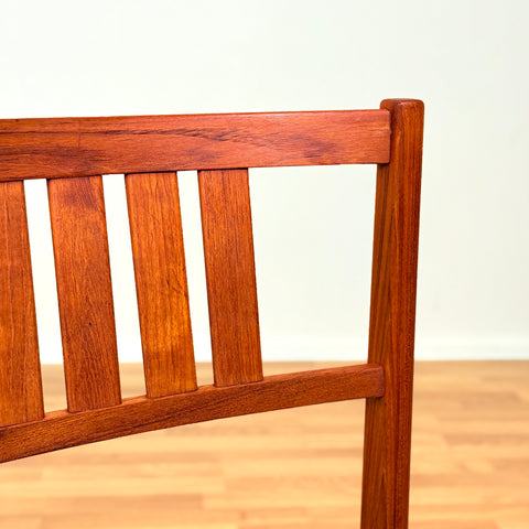 Swedish set of 4 dining chairs in teak