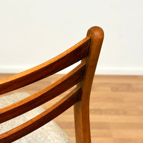 Danish set of 4 dining chairs in teak and beech by SAX