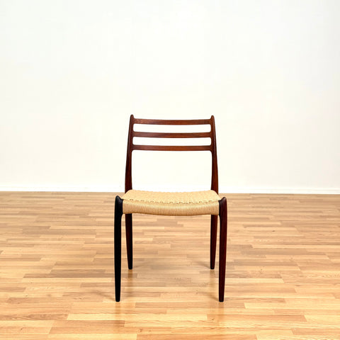 Set of 4 dining chairs in Santos rosewood, Niels O. Møller, model 78