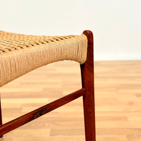 Single dining chair in teak by Arne Wahl Iversen for Glyngøre Stolefabrik, model 'GS60'