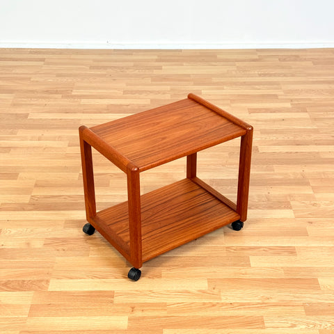 Danish serving trolley in teak by Aksel Kjersgaard for Odder Møbler